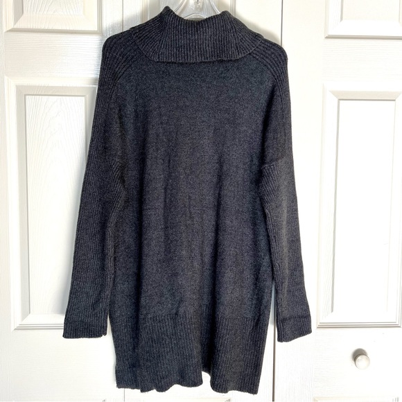 Cable & Gauge Charcoal Gray Cowl Neck Sweater - Picture 2 of 15